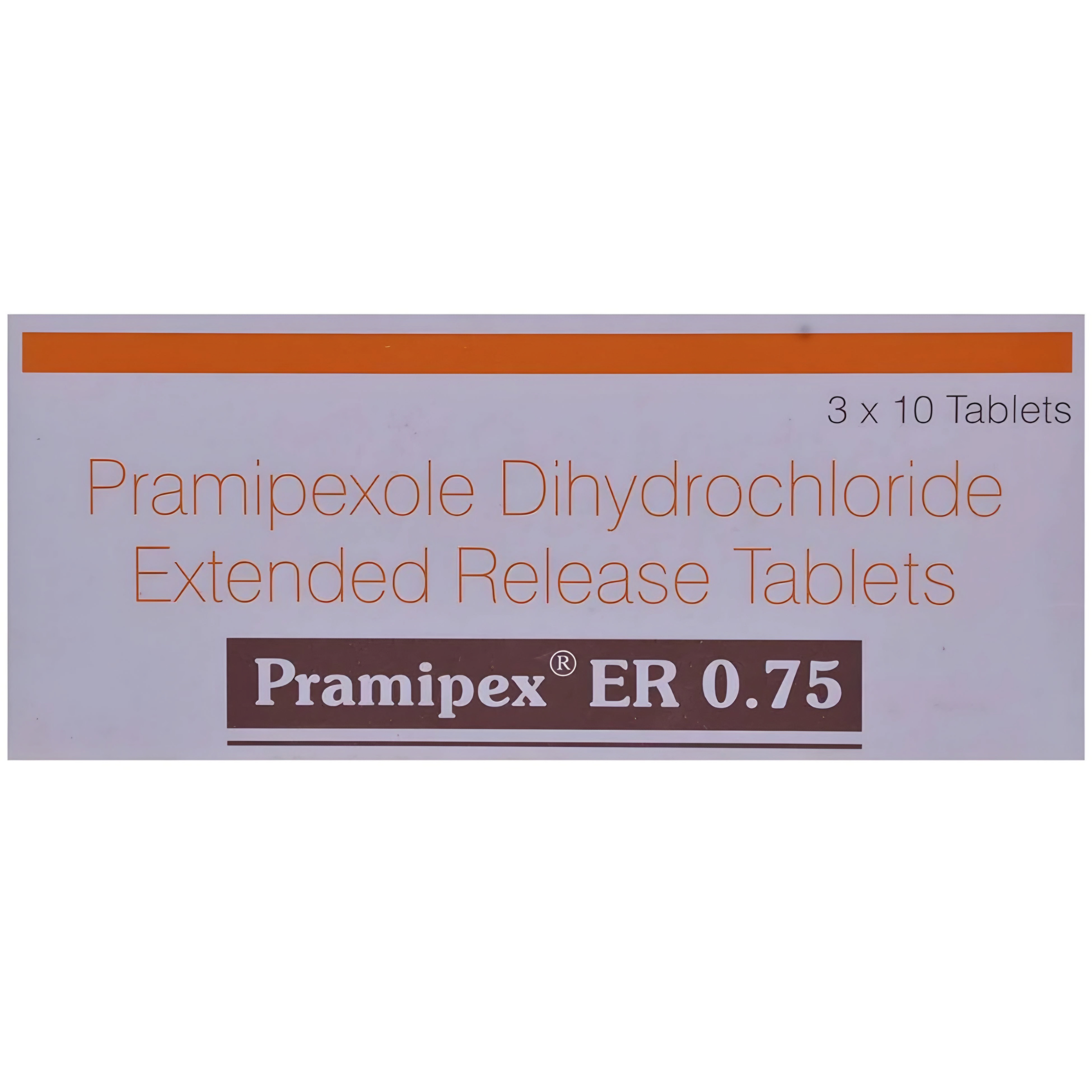 PRAMIPEX ER 0.75 TAB