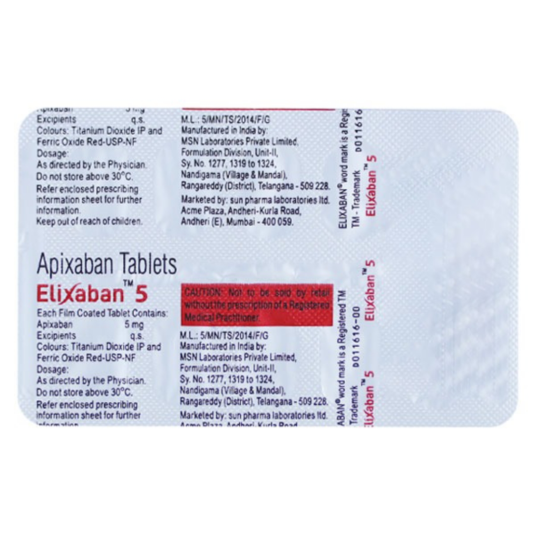 ELIXABAN 5MG