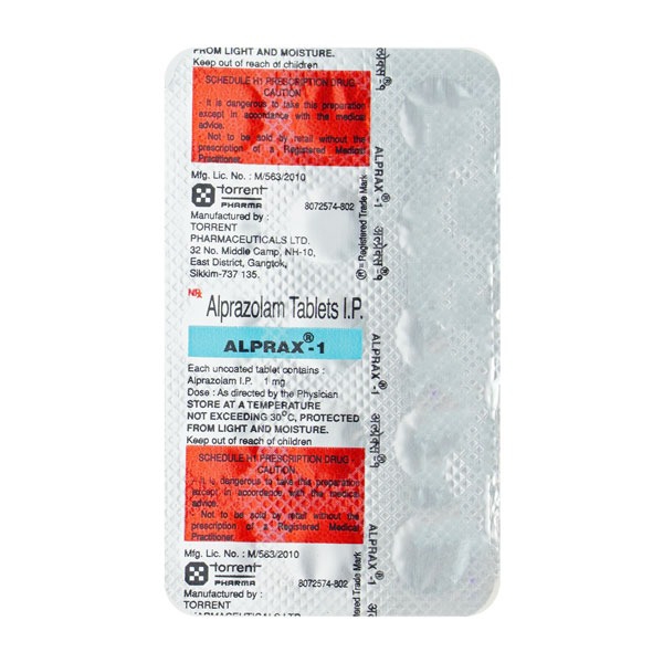 ALPRAX 1 MG TAB 