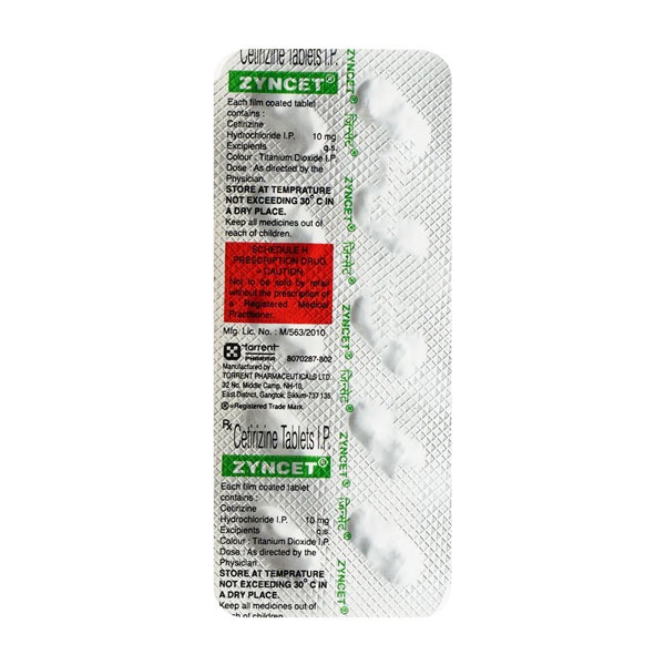 ZYNCET TABLET (10 S)