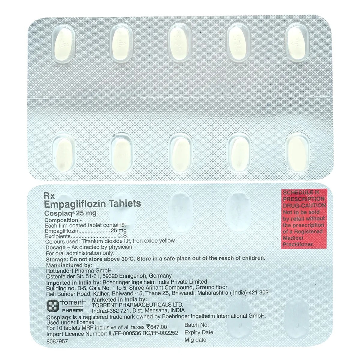 COSPIAQ-25MG