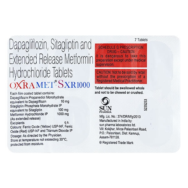 OXRAMET S XR 1000MG