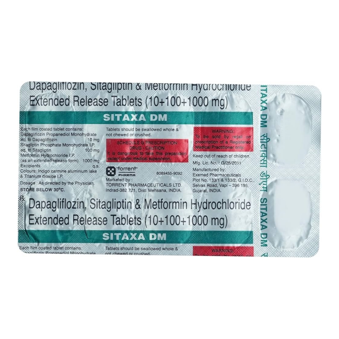 SITAXA DM 10MG/100MG/1000MG