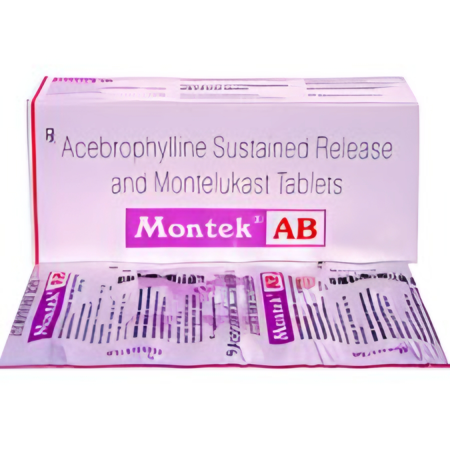MONTEK AB 200/10 MG TABLET