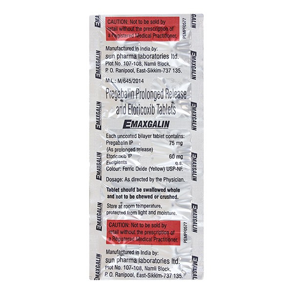 EMAXGALIN TAB 75/60MG