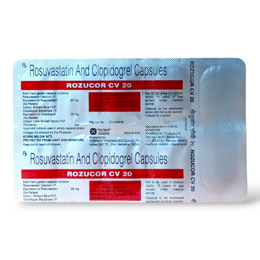ROZUCOR CV 20MG/75MG CAPSULE