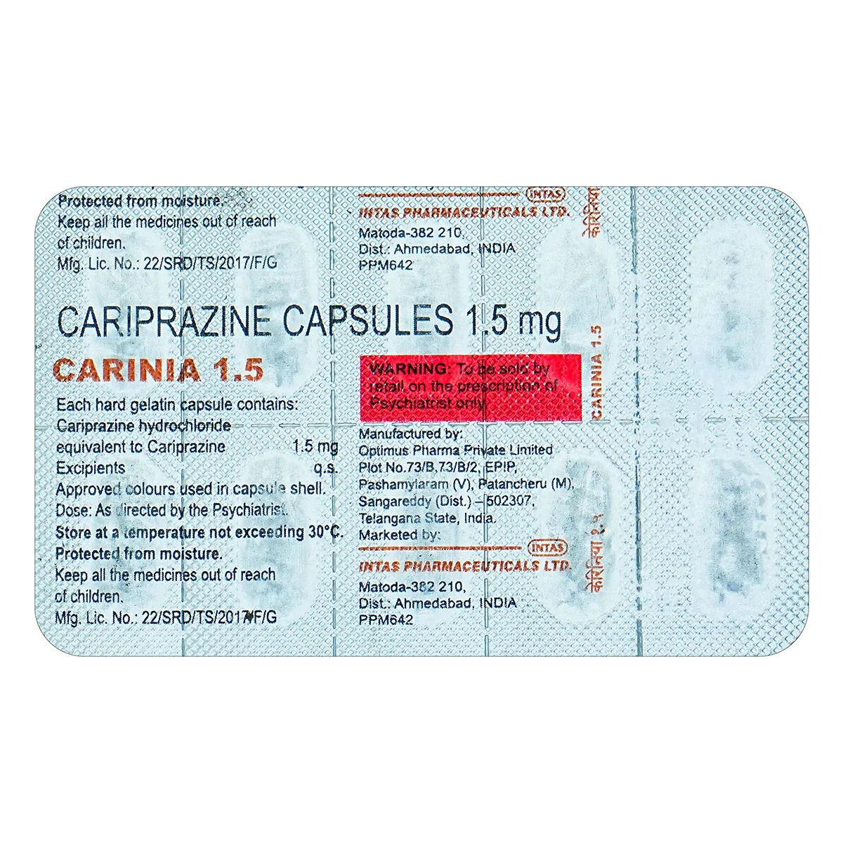 CARINIA 1.5 MG