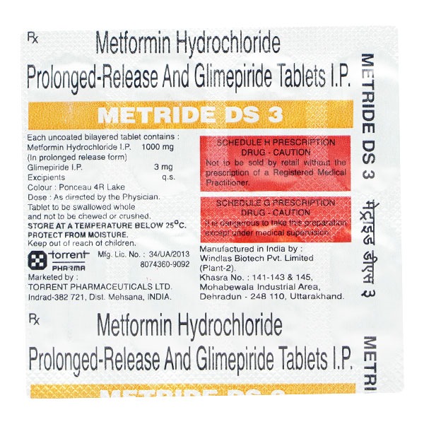 METRIDE DS 3MG