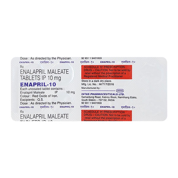 ENAPRIL 10 MG TABLET