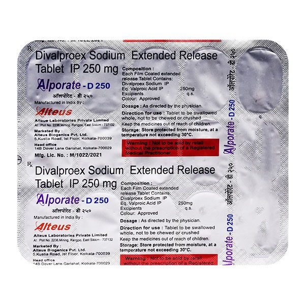 ALPORATE D 250 TAB