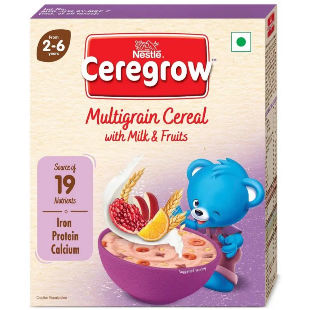 CEREGROW MULTIGRAIN MILK & FRUITS CEREAL
