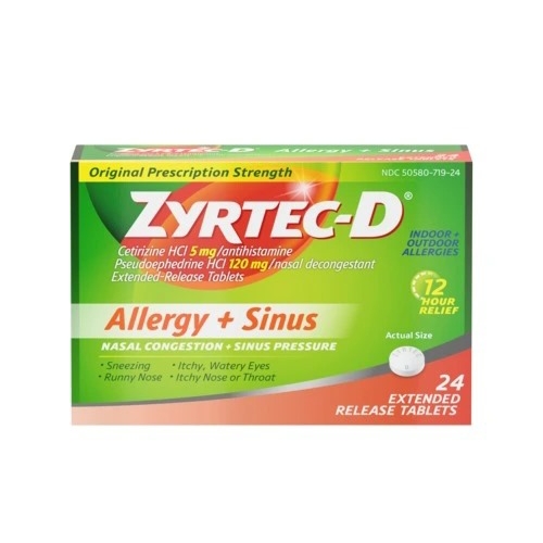 ZYRTEC D CAP
