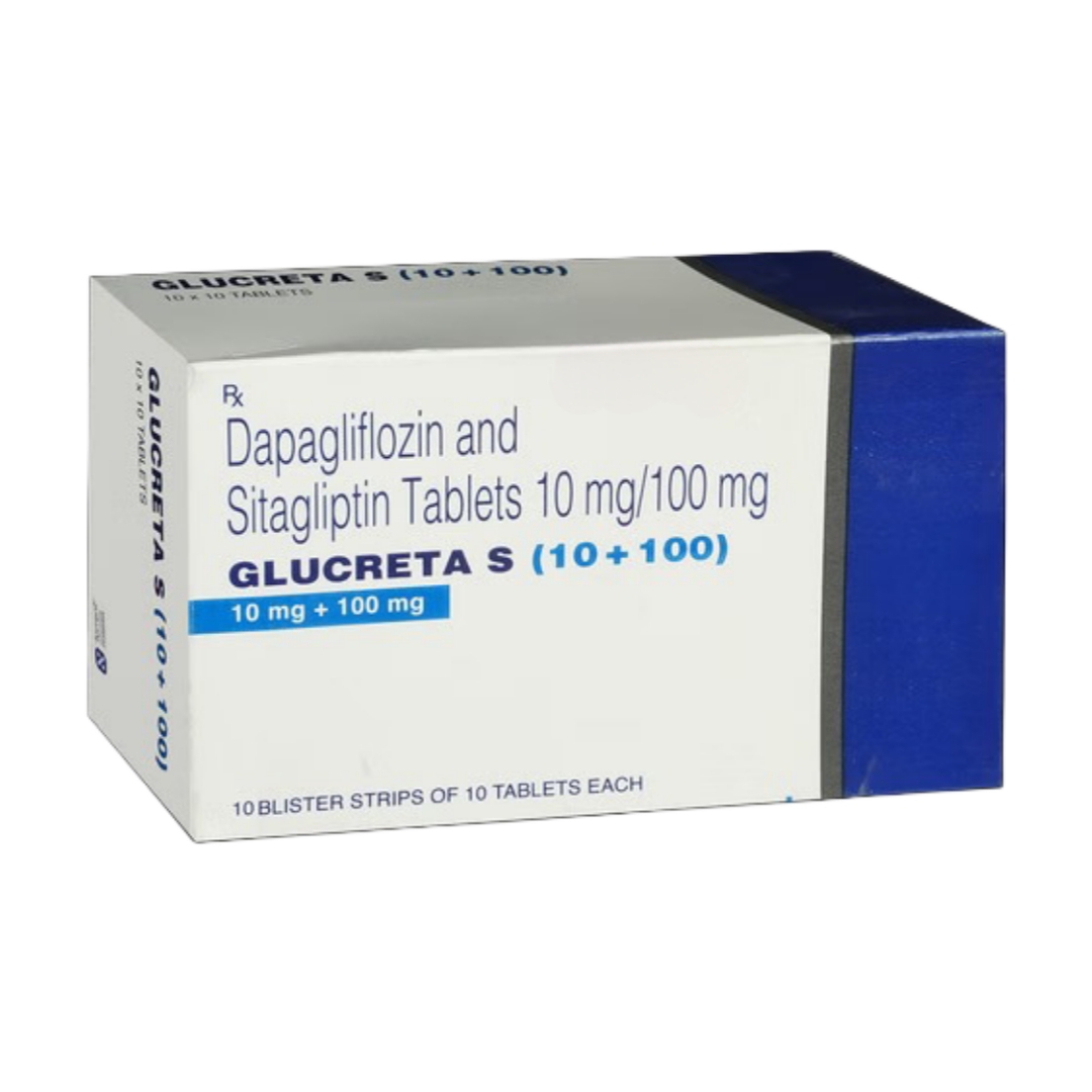 GLUCRETA S (10+100) TAB