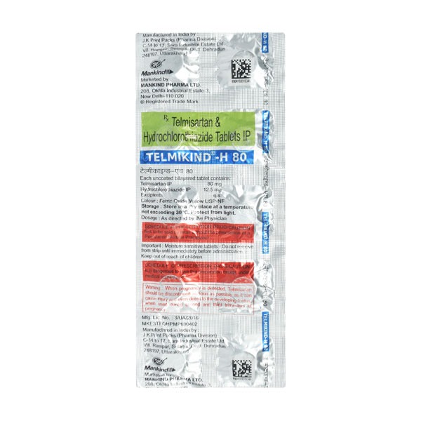 TELMIKIND H 80 TABLET