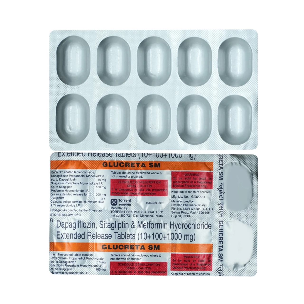 GLUCRETA SM (10/100/1000)