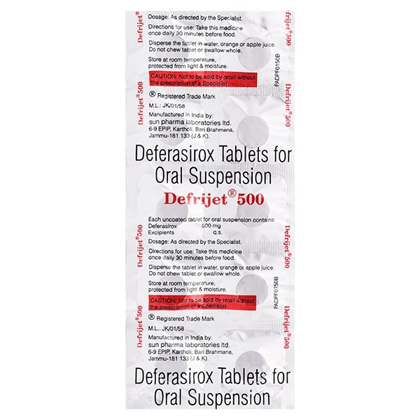 DEFRIJET 500 MG TABLET