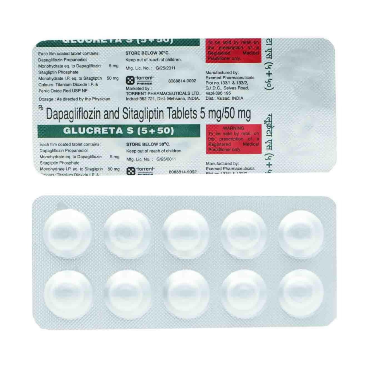 GLUCRETA S 5/50 TAB