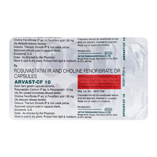 ARVAST-CF 10 CAPSULE