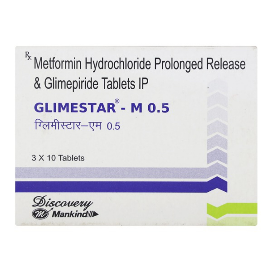 GLIMESTAR M 0.5MG TABLET