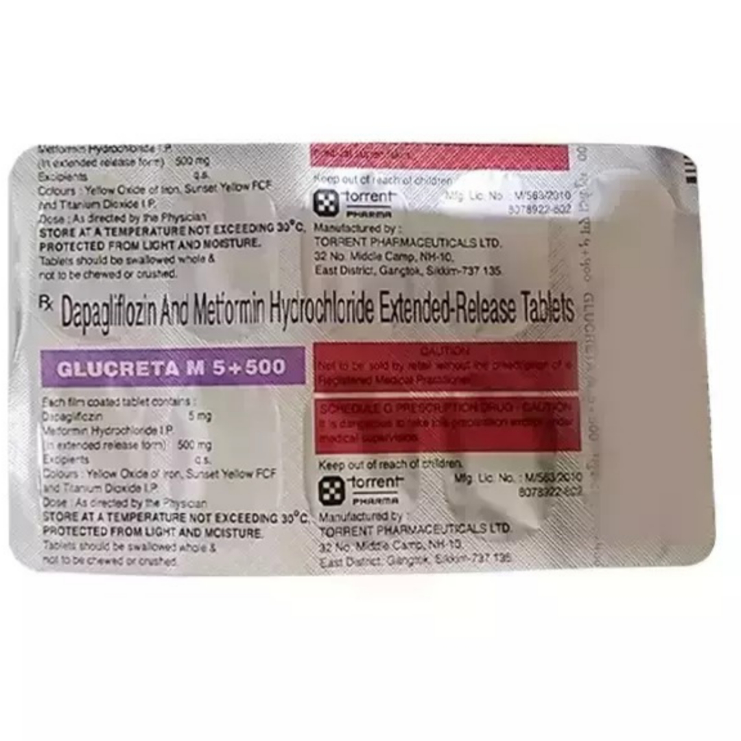 GLUCRETA M 5MG-500MG 