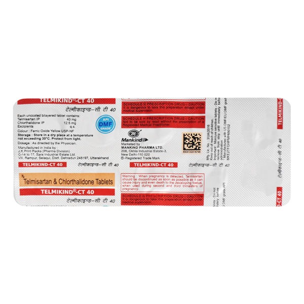TELMIKIND CT 40/12.5MG TABLET