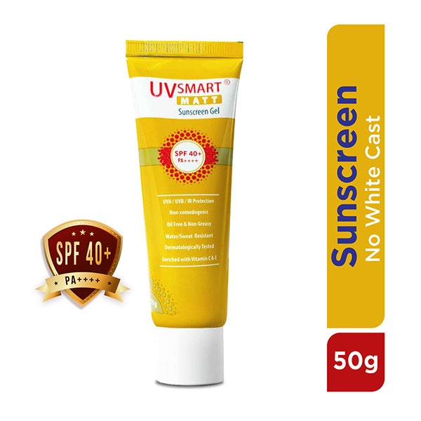 UVSMART MATT SUNSCREEN GEL SPF 40+ PA++++ | UVA/UV